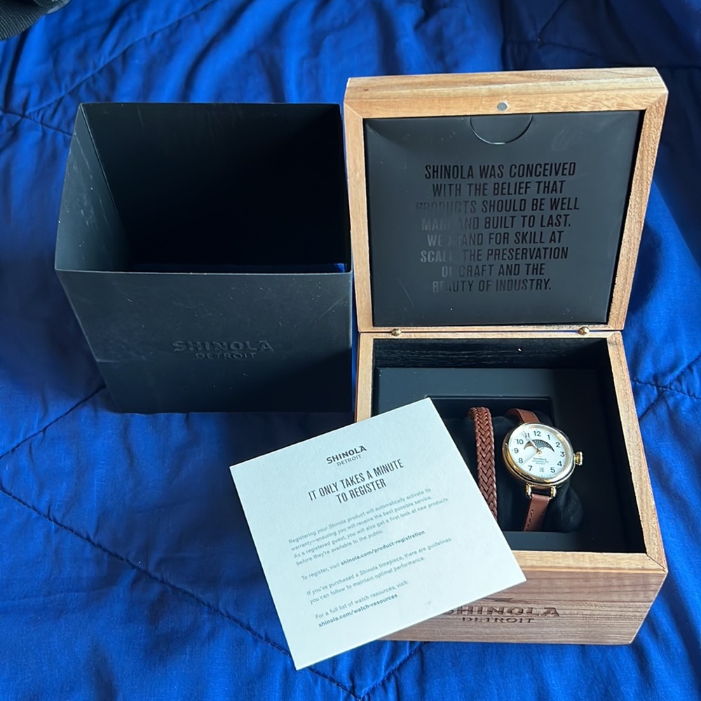 Shinola Argonite 708 Women’s Watch - Brand New